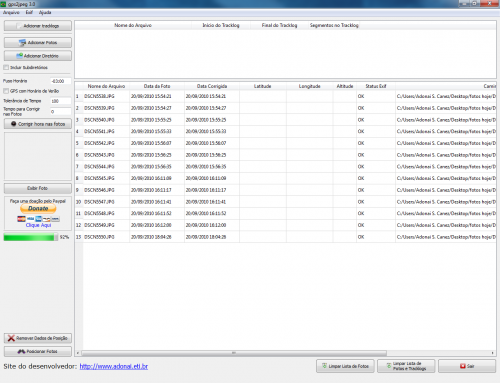 Tela Principal gps2jpeg
